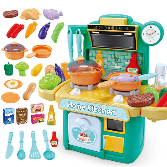 מטבח צעצוע לילדים — Home Kitchen עם תנור, כיריים וכלים