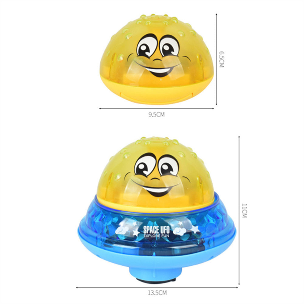 צעצוע אמבטיה מרסס עם אורות | מזרקה מסתובבת לילדים